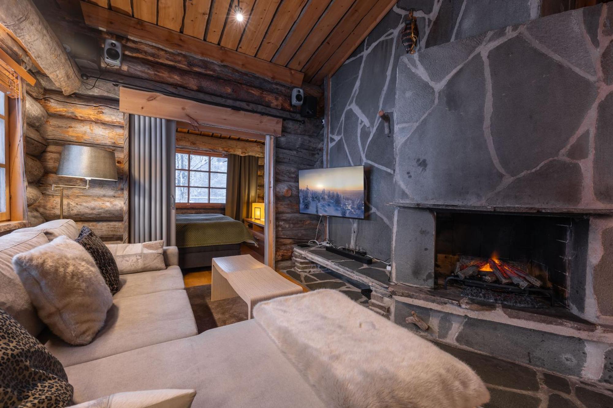 Kuukkeli Log Houses Teerenpesae - Premium Suite A48 Саариселькя Экстерьер фото